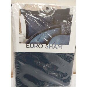 Euro Sham Dark Blue 26in x 26in